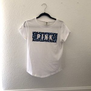 White Pink brand t-shirt